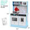Lil' Jumbl Small Wooden Pretend Play Kitchen Set for Kids with Stovetop, Oven, and Interactive Features